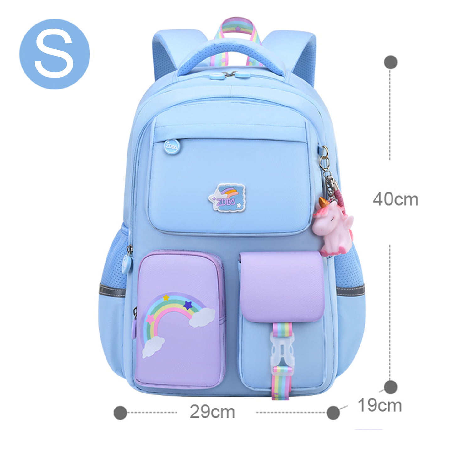 Yuanbang Korean Style Women Backpack School Bag for Teenage Girls Fashion Student Backpack, Adult Unisex, Size: 1 Pack, Purple