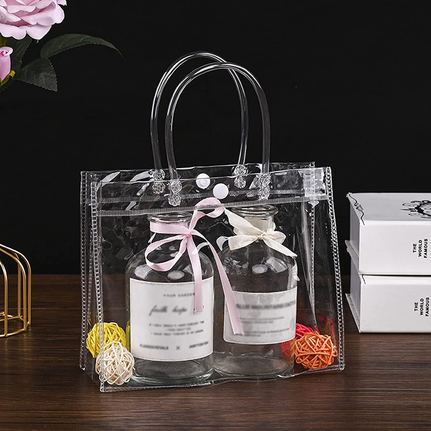 Wholesale Clear PVC Gift Bags with Handles 30X22X10  China Transparent  Gift Bags and Clear Tote Bag price  MadeinChinacom