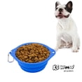 thumbnail image 1 of Plato PLEGABLE KE WOOW de silicón para perro gato conejo 850 ml color AZUL, 1 of 10
