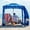 Coral Tropical, variant on Beach Cabana, 6.5'×6.5' Beach Canopy, Easy Set up and Take Down, Cabana Tent with Sand Pockets, Instant Sun Shade with Side Wall, Pink Leaf