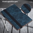 thumbnail image 4 of SaniMore for Amazon Fire Max 11 Tablet Case 11 inch Case, [Elastic Hand Strap] PU Leather Wallet Stand Folio Card Slot Pencil Holder All-Round Shockproof Cover for Amazon Fire Max 11 2023, Blue, 4 of 10
