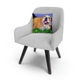 thumbnail image 3 of Spring Fever' Animals Pets Painting Bold By Pat Saunders-White 16 X 16 Decorative Throw Pillow, 3 of 4