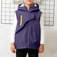 thumbnail image 2 of Older Kids' Jacket, School Style Loose Hooded Windproof Sleeveless Outdoor Jacket, 2 of 9