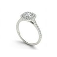 thumbnail image 2 of 1 Carat T.W. Diamond Double Halo 14kt White Gold Engagement Ring, 2 of 4