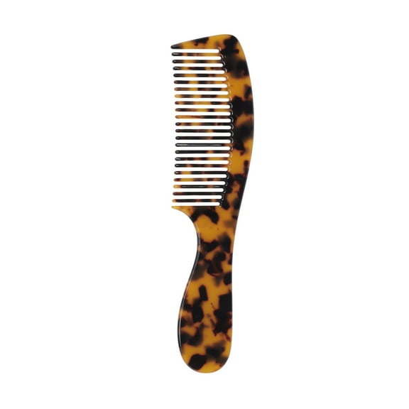 Unique Bargains 1 Pc Women Durable Hair Straightening Comb Dark Brown Acetate Sheet