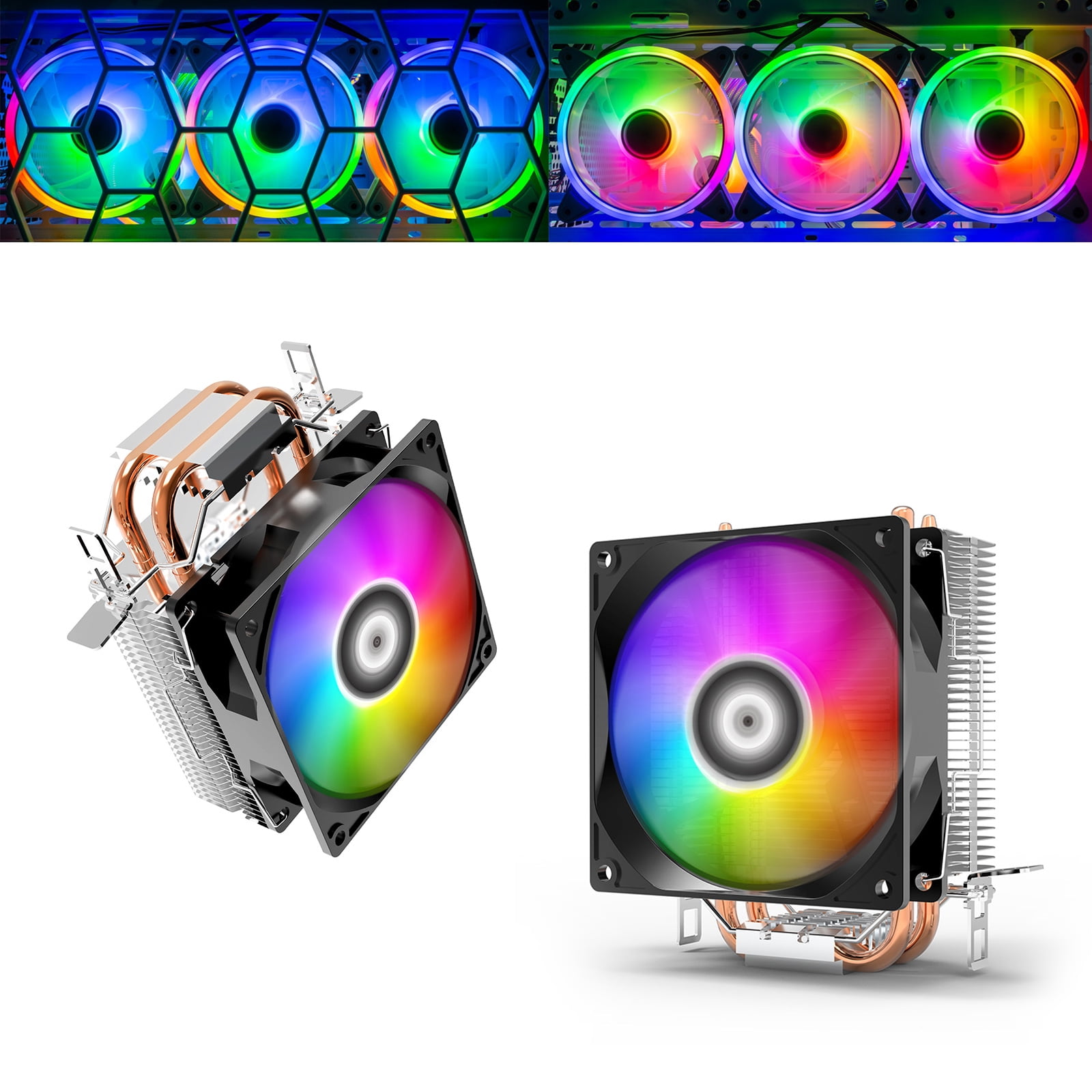 9CM CPU Cooler with Copper Pipes CPU Cooling Radiator Heatsink A200/A200Plus for Computer Gamers
