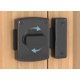 thumbnail image 5 of Black (smallbathroom Latch Rotation Door Latch Door Bolt Bolt, Additional Fixed Anti-theft Lock For The Latch In All, 5 of 5