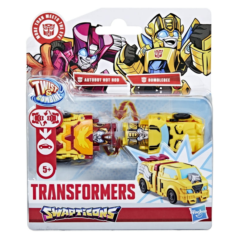 Transformers Toys Swapticons Bumblebee and Autobot Hot Rod Action Figures,  5+