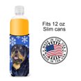thumbnail image 4 of Rottweiler Winter Snowflakes Holiday Ultra Hugger for slim cans, 4 of 6