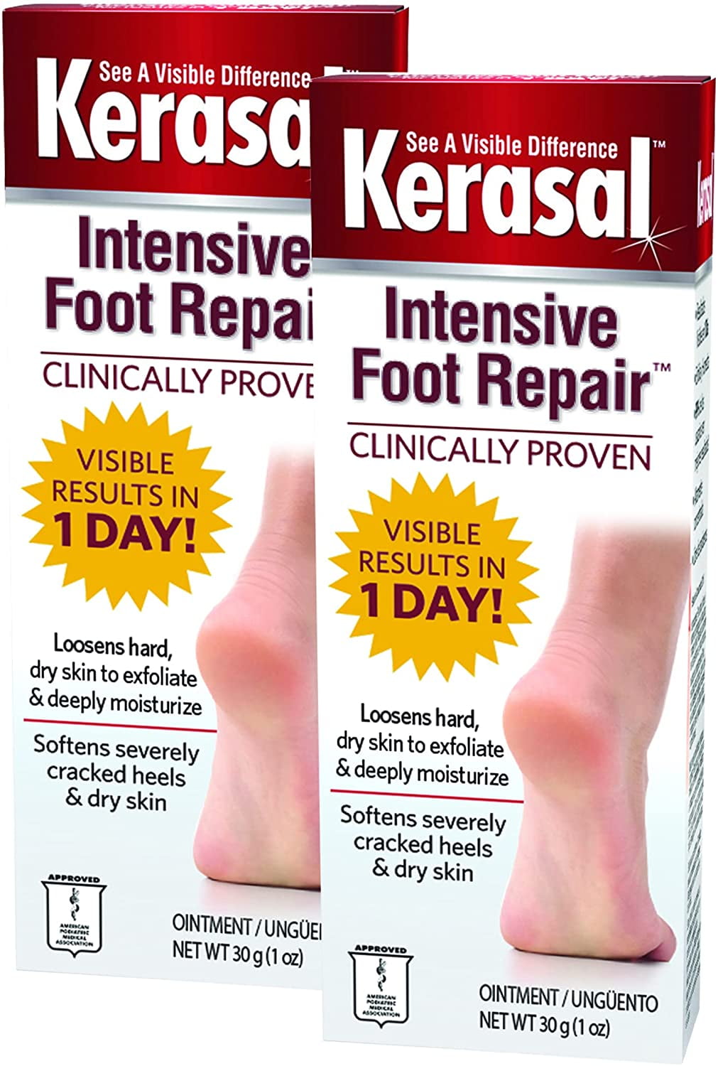 Kerasal Intensive Foot Repair Skin Healing Ointment for Cracked Heels