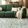 thumbnail image 3 of RUG ROBOT 8'x10' Area Rug for Living Room, Vintage Cottagecore Rug for Bedroom,Washable Woodland Rug for Dinning Room Nursery Playroom Non Slip Low Pile Stain Resistant, Sage Green, 3 of 12