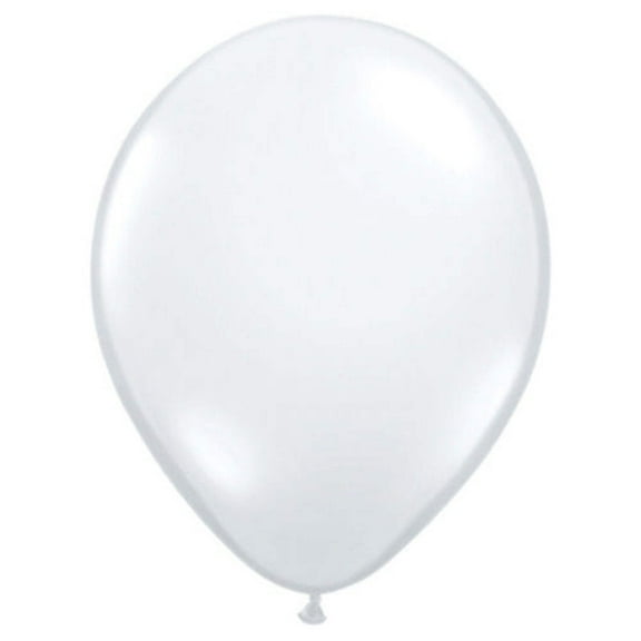 11" Diamond Clear Qualatex Balloons, Pack Of 100