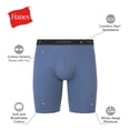 thumbnail image 2 of Hanes Mens Underwear Long Leg Boxer Briefs, 3-Pack, Cotton Stretch, Moisture Wicking, 2 of 8