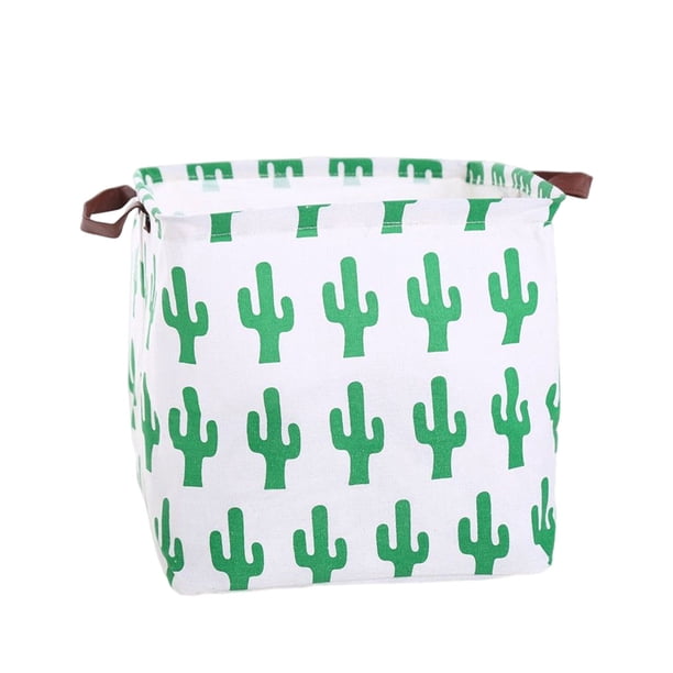 Matsuzay Cesta de ropa sucia plegable con asa, organizador de juguetes, bolsa de almacenamiento de ropa, Cubo de ropa sucia, ropa de Almacenamiento y organización del hogar Cactus 32*32*32