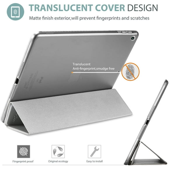 ProCase iPad 9.7 Case 2017 iPad 5th Generation Case - Ultra Slim Lightweight Stand Case with Translucent Frosted Back