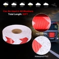 thumbnail image 3 of Uxcell Reflective Tape, Self-Adhesive Trailer Reflector Tape Waterproof Warning Sticker Red-white 1 Inch x 82 Feet, 3 of 6