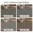 thumbnail image 7 of ODIKA 8'x10' Washable Area Rug Non-Slip Chair-Friendly Mat Aesthetic Boho Crosshatch Grid Contemporary Bathroom Printed for Dining Room, Large Office, Lounge, 7 of 7