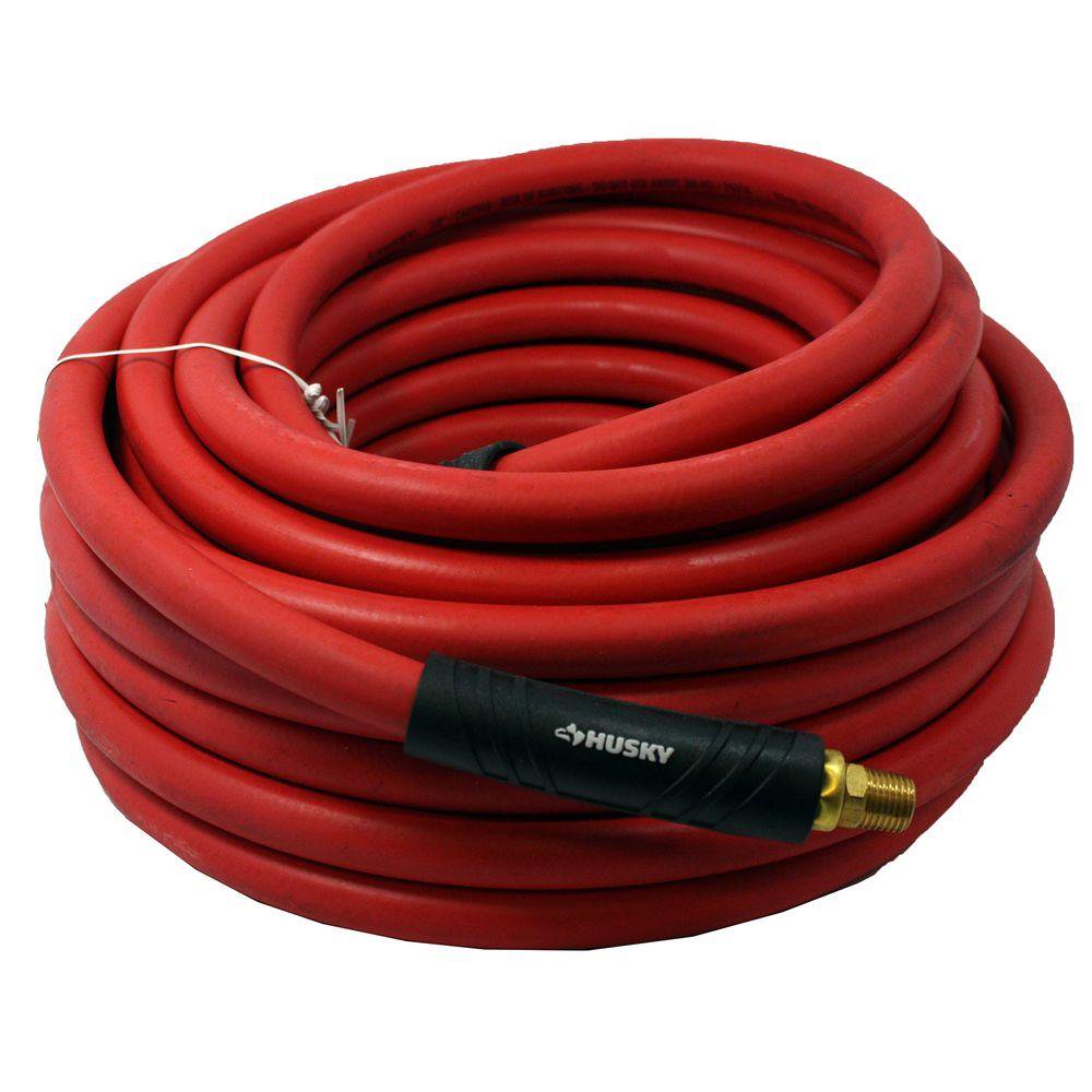 Husky 3/8 in. x 50 ft. Red Rubber Air Hose
