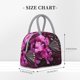 thumbnail image 2 of Fotbe Pink Blossoms Butterfly Bolsa de Almuerzo con Estampado, Lonchera Aislada, Contenedor de Comida Reutilizable Tipo Cooler a Prueba de Fugas, 2 of 6