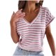 thumbnail image 1 of Camisetas de Manga Corta para las Mujeres Camiseta de Cuello en V de Impresión Casual, Moda de Longitud Regular para la Primavera Y el Verano, 1 of 6