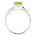 thumbnail image 4 of Solitaire Engagement Ring for Women - 2.5ct Natural Peridot in 14K White Gold Promise Ring, 4 of 8