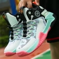 thumbnail image 3 of Kids Basketball Shose Breathable Mesh Non Slip Sport Sneakers for Boys Girls, 3 of 6