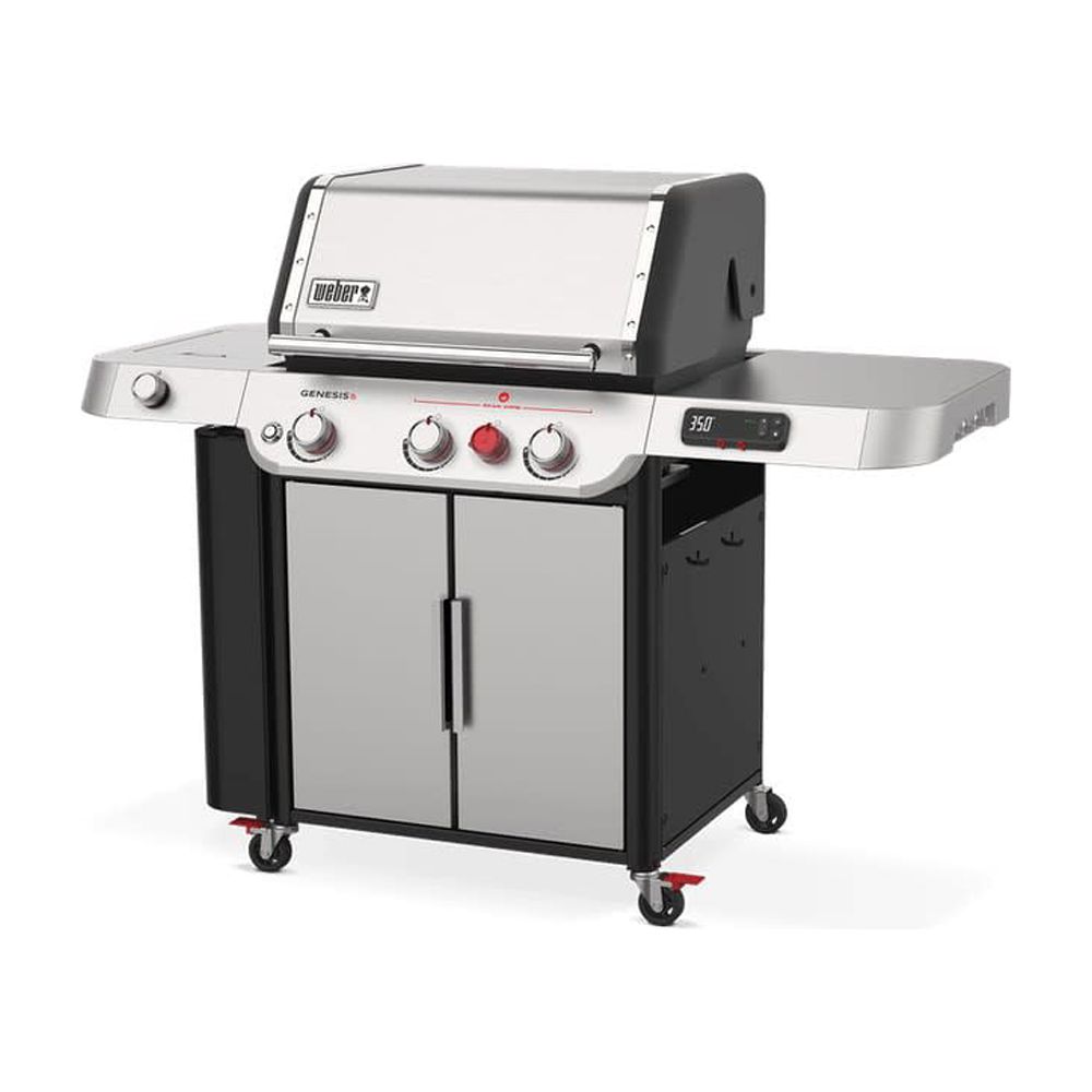 Weber Genesis Smart SX-335 3-Burner Propane Gas Grill in Stainless Steel with Side Burner - image 2 of 8