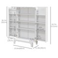 thumbnail image 3 of HOMCOM Kitchen Pantry Storage Cabinet w/ 4-tier Shelving, 8 Spice Racks, 3 of 10