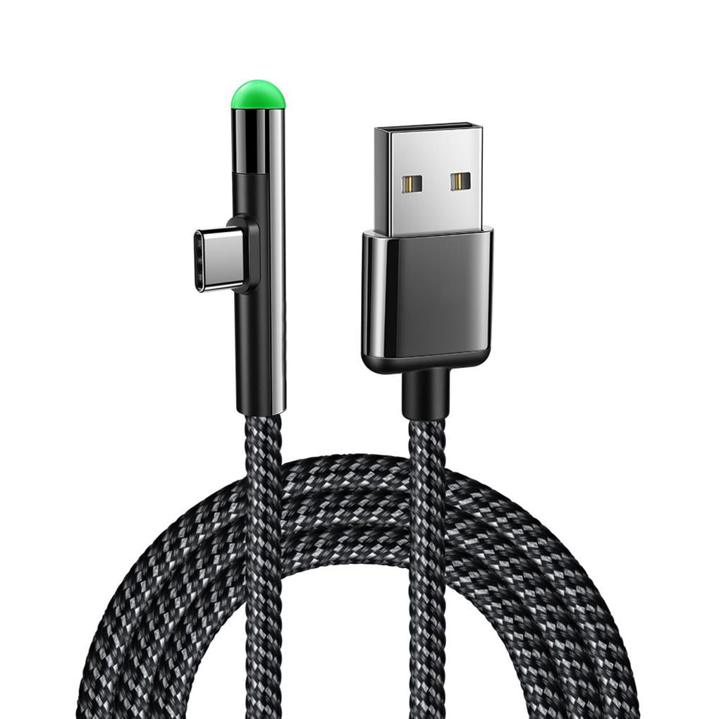 QualitChoice LED USB Type C Cable Braided Fast Charging Type-C Cable USB-C Charging Cable Black7