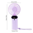 thumbnail image 3 of Yhmxh Portable Handheld Fan, High Speed USB Rechargeable Cooling Mini Fan, Adjustable 90° Foldable Head Fan with Digital Display, Portable Personal Fan for Makeup, Office, Travel, Gifts for Women, 3 of 6