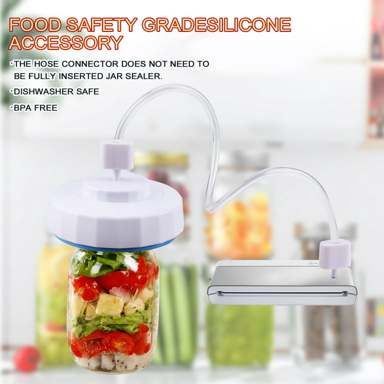 Electric Mason Jar Vacuum Sealer, Food Saver Vacuum Machine for Wide &  Regular Mouth Jar, for Food Storage and Fermentation