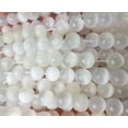 thumbnail image 2 of 10mm Selenite Crystal Smooth Round Beads 15 Inch Strand Genuine Gemstone Natural Jewelry Making, 2 of 6