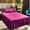 Purple, variant on Orangide Bed Skirt Lace Solid Color Full Coverage Dirtproof Wear-Resistant All-Season Light Luxury Bed Cover Queen Size with Elastic Fitted Ruffled Skirt