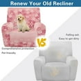 thumbnail image 4 of Kuiaobaty Lemon Flower Reclining Slipcover that Stay in Place Easy Installation Recliner Chair Cover Breathable Reclining Sofa Slipcover with Elastic Bottom for Pets, 4 of 8