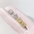 thumbnail image 5 of s925 sterling silver inlaid D color VVS0.8CT special-shaped cut moissanite earrings are faster than diamond pens, 5 of 12