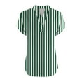 thumbnail image 5 of mfyjkho Tops Deportivos Para Mujer, Camiseta Informal De Manga Corta Con Botones Y Cuello En V Para Mujer Tops Para Salir Xl, 5 of 5