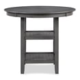 thumbnail image 4 of New Classic Cori 5-Piece Round Wood Counter Table Set with 4 Chairs in Gray, 4 of 13