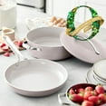 thumbnail image 2 of GreenPan Nova 10” Frying Pan Skillet and 4.37QT Sauté Pan with Lid, Oprah’s Favorite Things 2024, Ceramic Nonstick, Induction Suitable, Sear, Fry, Broil, Dishwasher & Oven Safe, Clay, 2 of 7