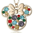 thumbnail image 6 of Disney Minnie Mouse Fashion Multi-Color Stone Minnie Mouse Necklace, 6 of 6