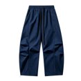 thumbnail image 3 of Landzoo Teen Girls Athletic Cargo Pants Wide Leg With Pockets And Drawstring Fall Casual Kid Girls Baggy Trousers, 3 of 6