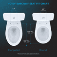 TOTO® SoftClose® Non Slamming, Slow Close Elongated Toilet Seat and Lid