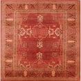 thumbnail image 1 of Ahgly Company Indoor Square Mid-Century Modern Red Oriental Area Rugs, 4' Square, 1 of 6