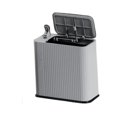thumbnail image 4 of Cubo de basura con prensa superior para tocador, sala de estar y encimera gris, 4 of 9