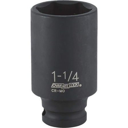 Channellock 1/2" Drive 1-1/4" 6-Point Deep Standard Impact Socket