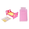 thumbnail image 1 of Mini muñeca de bebé cama individual con y de ropa de encaje para muebles de dormitorio de recién Hugo Juego de cama Dolls Single Bed, 1 of 10