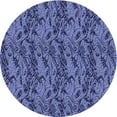 thumbnail image 1 of Ahgly Company Indoor Round Patterned Sky Blue Dress Blue Area Rugs, 7' Round, 1 of 6