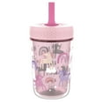 thumbnail image 4 of Zak Designs 12oz Unicorn Kids Straw Tumbler, Double Wall Durable Plastic Tumbler with Silicone Straw Utilizing Leak-Proof Valve, Travel Straw Tumbler, 4 of 6