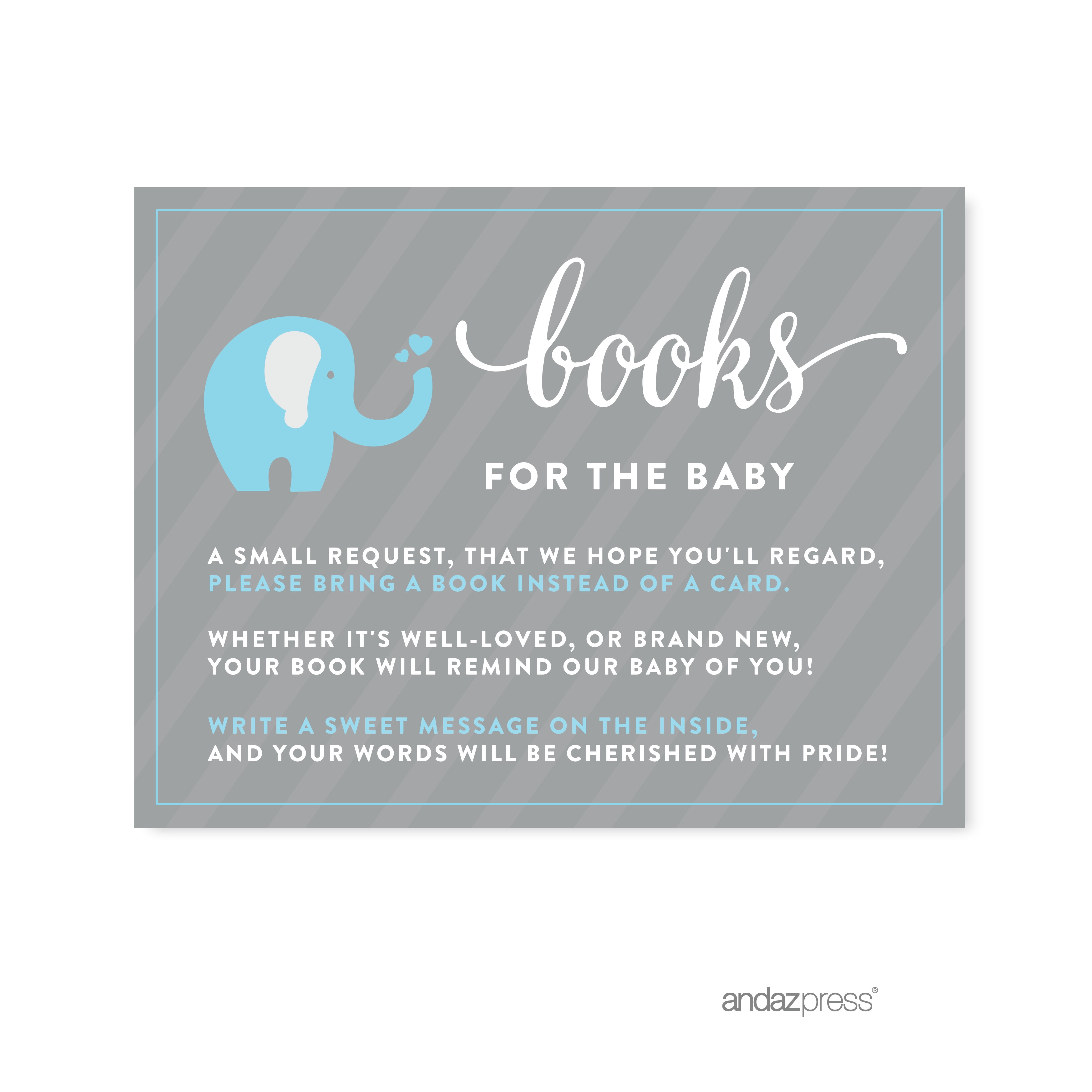 Books For Baby Gray Boy Elephant Baby Shower Games 20 Pack Books For Baby Gray Boy Elephant Baby Shower Games 20 Pack