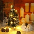 thumbnail image 3 of 20cm Mini Artificial Christmas Tree Christmas Decoration for Table and Desk Tops Small Christmas Pine Tree  Perfect Tabletop  Decoration for Home and Office, 3 of 7