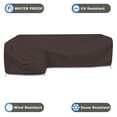 thumbnail image 4 of Patio Sectional Sofa Cover 18 Oz - 100% Waterproof & Weather Resistant PVC Coated 83" x 104" x 31" x 32" L Shape Sofa Cover for Indoor / Outdoor (Left Side Sofa, Coffee), 4 of 7